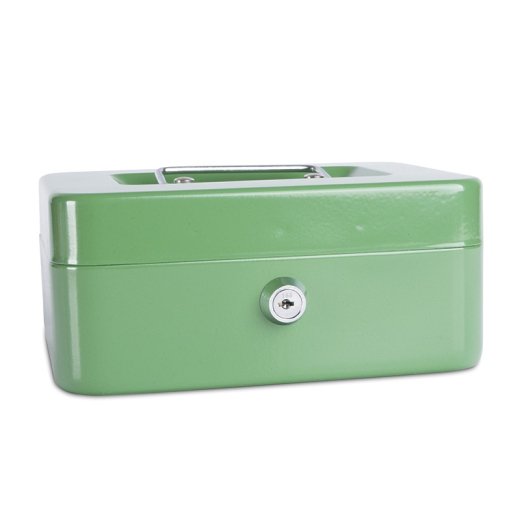 Pengekasse med m�ntbakke - medium - 200x90x160mm gr�n