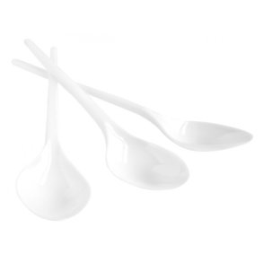 100 stk Plastik Skeer genanvendelige 17 cm hvid