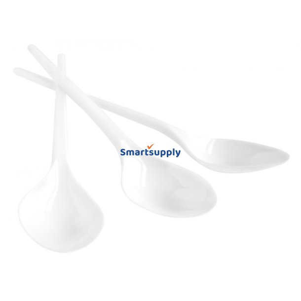 100 stk Plastik Skeer genanvendelige 17 cm hvid