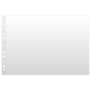 Plastlommer A3 horisontal 120 my ben top venstre - 50 stk