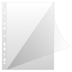 Plastlommer A4 glasklar 150 my ben top venstre - 50 stk i ske