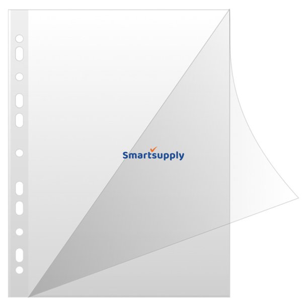 Plastlommer A4 glasklar 150 my ben top venstre - 50 stk i ske