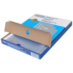 Plastlommer A4 glasklar 50 my ben top - 100 stk i ske