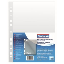 Plastlommer A4 transparent 50 my ben top venstre - 100 stk