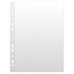 Plastlommer A4 transparent 50 my ben top venstre - 100 stk