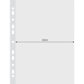 Plastlommer A4 udvidet glasklar 120 my ben top - 25 stk