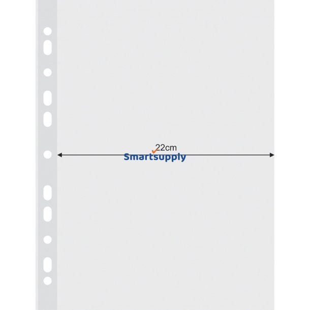 Plastlommer A4 udvidet glasklar 120 my ben top - 25 stk