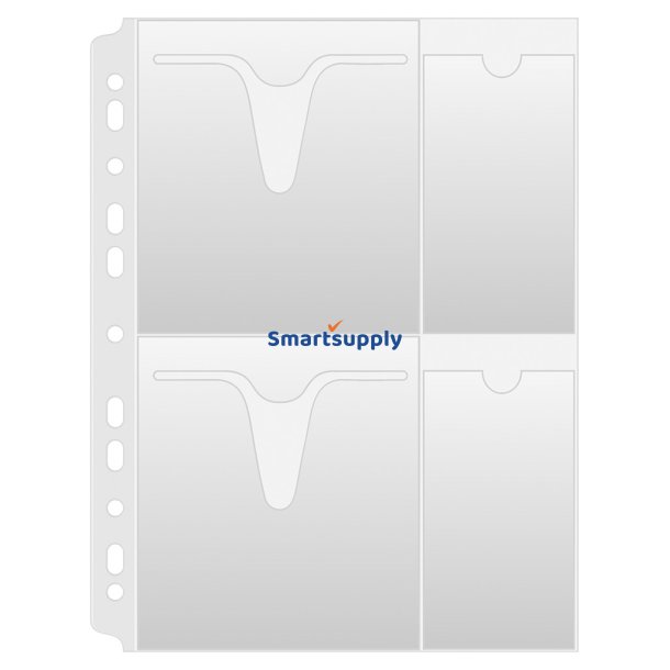 Plastlommer til CD/DVD A4 glasklar 160 my - 25 stk