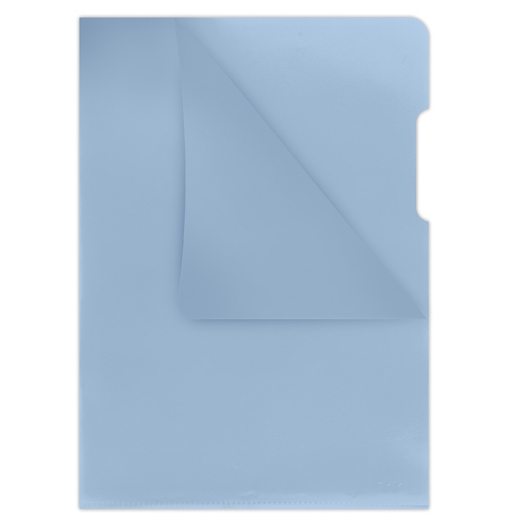 Plastomslag A4 bl� klar overflade 180 my - 100 stk
