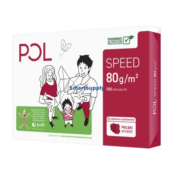 Printerpapir A4 POL JET Speed 80 gram - 500 ark