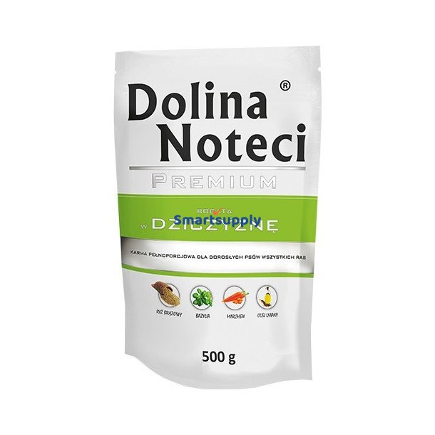 Dolina Noteci Premium Vildt Rig - Vdfoder Til Hunde - 500G