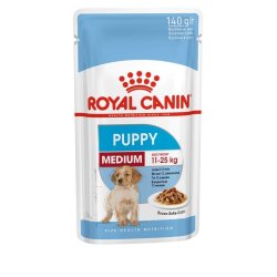 Royal Canin Shn Medium Hvalp I Sauce - Vd Hvalpefoder - 10X140g