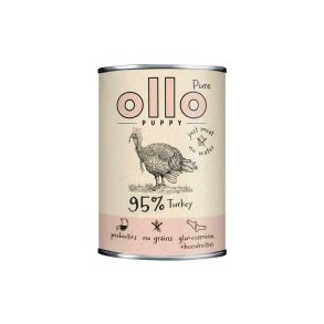 OLLO Puppy Pure Kalkun - vdfoder til hunde - 400 g