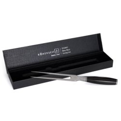 Kohersen Elegance Ebony Wood Meat Gaffel Rustfrit Stl