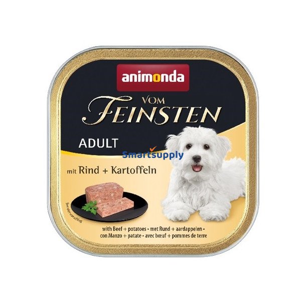 Animonda Vom Feinsten Voksen Oksekd Og Kartofler - Vdfoder Til Hunde - 150G