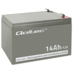 Qoltec 53045 AGM-batteri | 12V | 14Ah