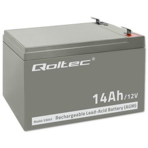 Qoltec 53045 AGM-batteri | 12V | 14Ah
