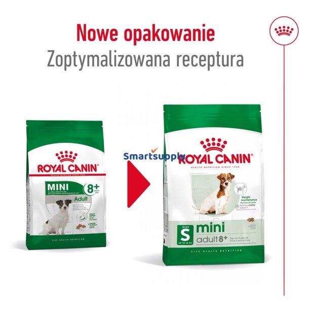 Royal Canin S Mini Adult 8+ - Trfoder Til Hunde - 800 G