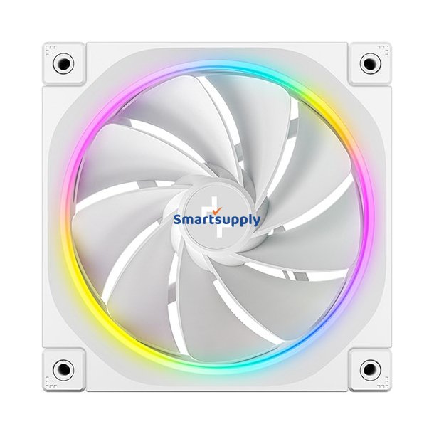Deepcool Fl12r Wh-3 In 1 Computertaske Ventilator 12 cm Hvid 3 Stk
