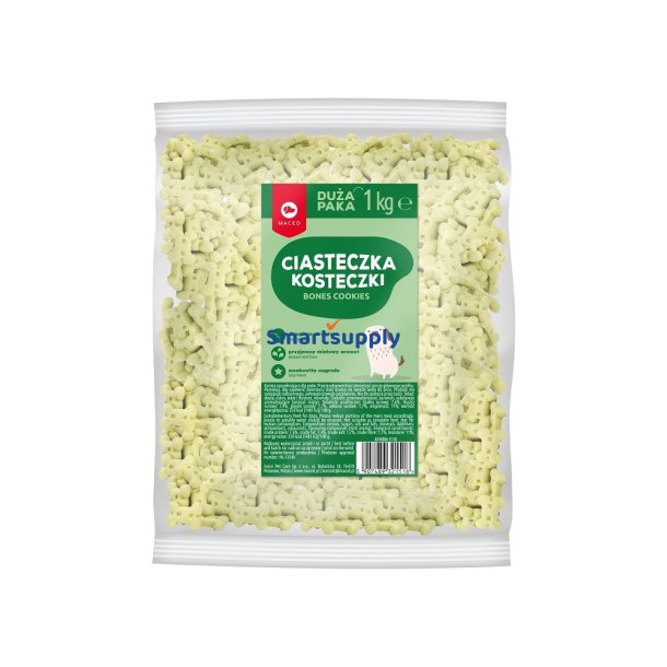 Maced Puppy Mint Bones Cookies - Hundegodbid - 1 Kg