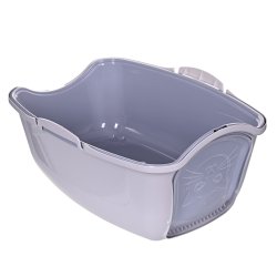 DIAMENTIQ BAYA white/light grey -  kattebakke - 55,5 x 40 x 38,7 cm