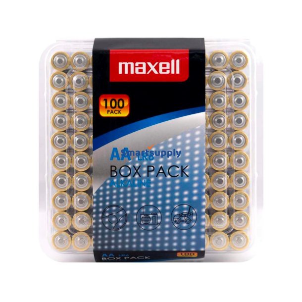Maxell Alkaline Batteri Aa Lr6 100 Stk (10X10 Stk)