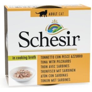 SCHESIR in cooking broth Tuna with sardines - vd kattefoder - 70 g