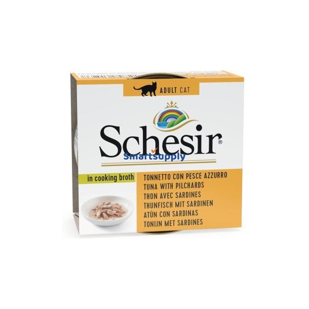 SCHESIR in cooking broth Tuna with sardines - vd kattefoder - 70 g