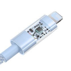 Baseus Gem USB til IP 2.4A hurtigopladningskabel 2 m Bl