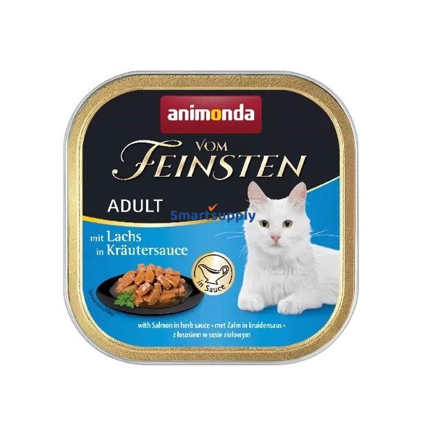 Animonda Vom Feinsten Voksen Laks I Urtesauce - Vdfoder Til Katte - 100G