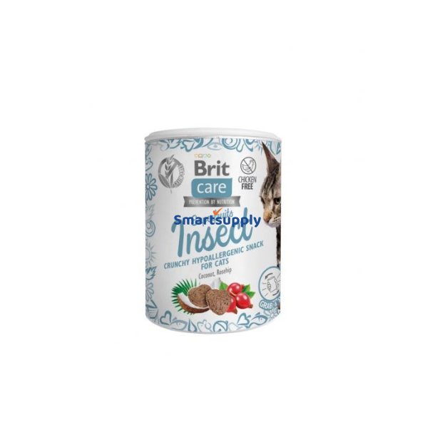 Brit Care Cat Snack Superfruits Insekt - Kat Godbid - 100 G