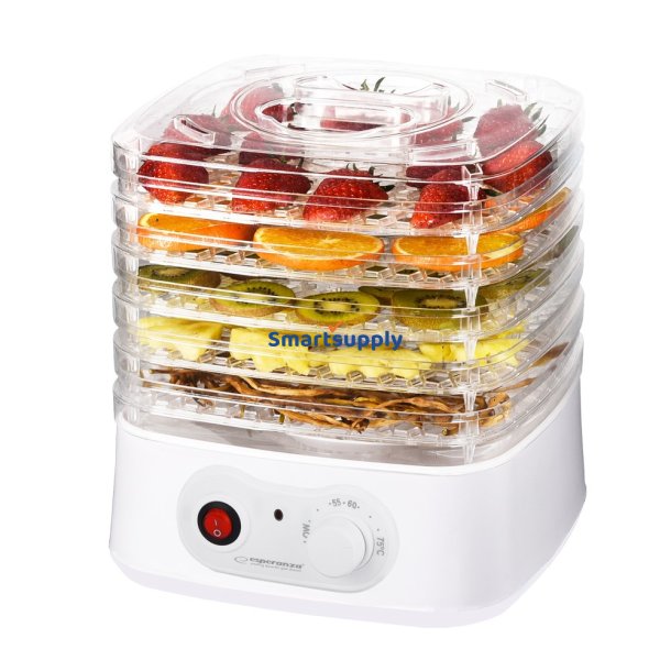 Esperanza EKD004 hydreringsmaskine til mad, Transparent, Hvid 250 W