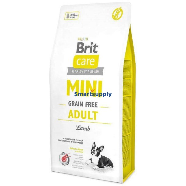Brit Care Mini Kornfrit Voksenlam - Trfoder Til Hunde - 7 Kg