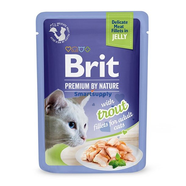 Brit Premium rredfileter I Gel&eacute; - Vdfoder Til Katte - 85G