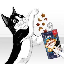 FELIX Crispies Beef, Chicken - trfoder til katte - 45 g
