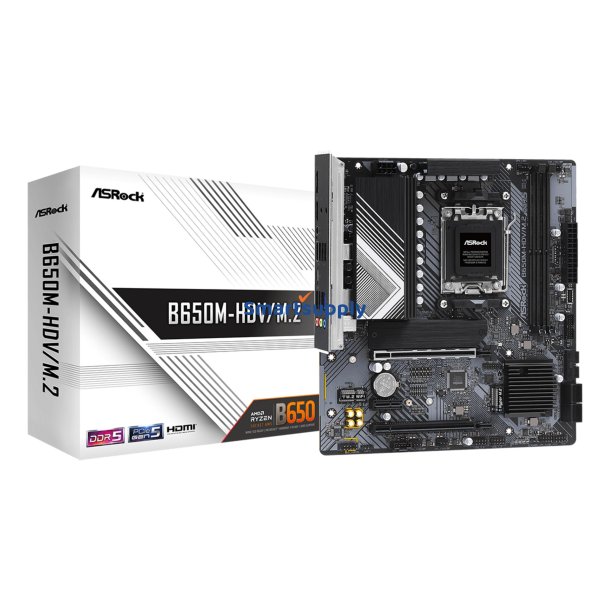 Asrock B650M-HDV/M.2 AMD B650 Sokkel AM5 micro ATX