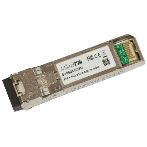 Mikrotik S+85DLC03D modul til netvrksmodtager Fiberoptisk 10000 Mbit/s SFP+ 850 nm