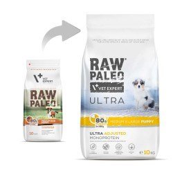 Vet Expert Raw Paleo Ultra Medium &amp; Large Puppy Kalkun - Trfoder Til Hvalpe - 10 Kg