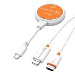 J5 Create Jvaw62 Screencast Usb-C&reg; Wireless Display Hdmi Extender, Hvid Og Orange