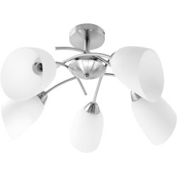 Activejet Klassisk lysekrone vedhng loftslampe NIKITA nikkel 5xE27 til stuen