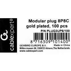 Cablexpert PLUG3UP6/100 kabelsamler 1 Transparent