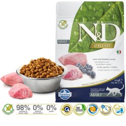 FARMINA N&D Prime Cat Lamb and Blueberry Adult - trfoder til kattekillinger - 300 g