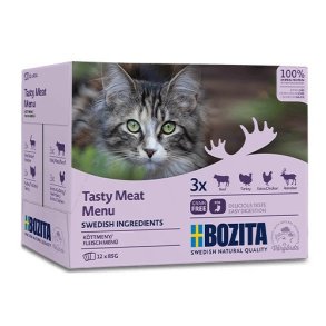 BOZITA Tasty meat menu - vd kattefoder - 12 x 85g