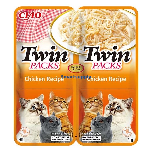 Inaba Twin Packs Kylling - Kattegodbidder - 2 X 40G