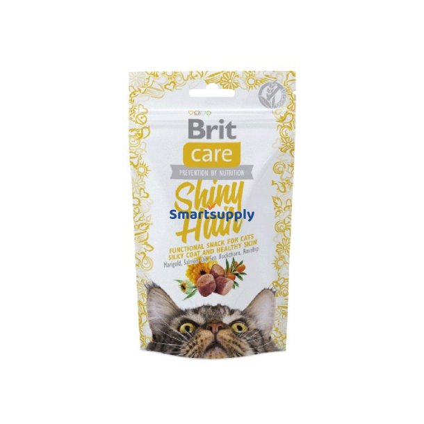 Brit Care Cat Snack Shiny Hair - Kat Godbid - 50 G
