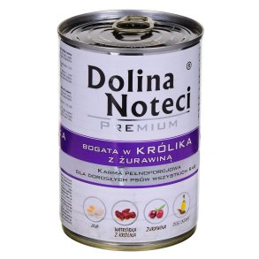 DOLINA NOTECI Premium Rig p kanin med tranebr - vdfoder til hunde - 400 g