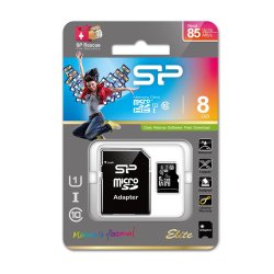 Silicon Power Elite 8GB microSDHC UHS-I  flash-hukommelse Klasse 10