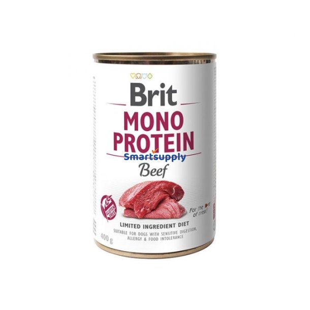 Brit Mono Protein Beef - Vdfoder Til Hunde - 400 G