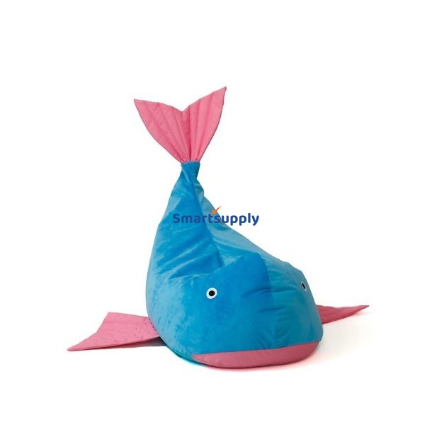 Sako taske pouffe Whale bl-lyserd L 110 x 80 cm