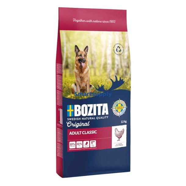 BOZITA Original Adult Classic Chicken - trfoder til hunde - 12kg
